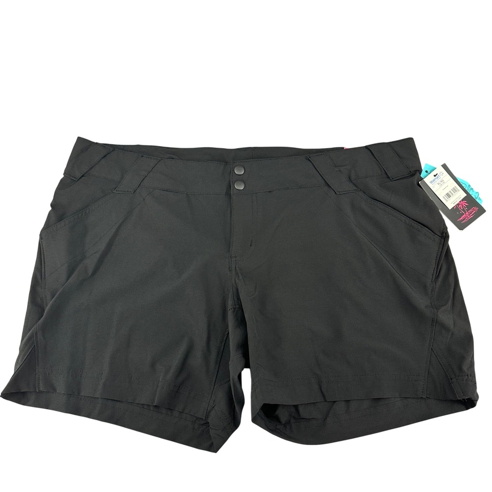 NWT Burnside black women's board‎ shorts XL Juniors 16/18 Surfer Swim Athletic